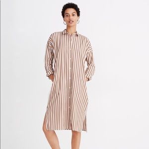 Madewell - Striped Tunic Shirtdress - L